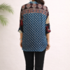 Ishita Modal Silk Ajrakh Handblock Top