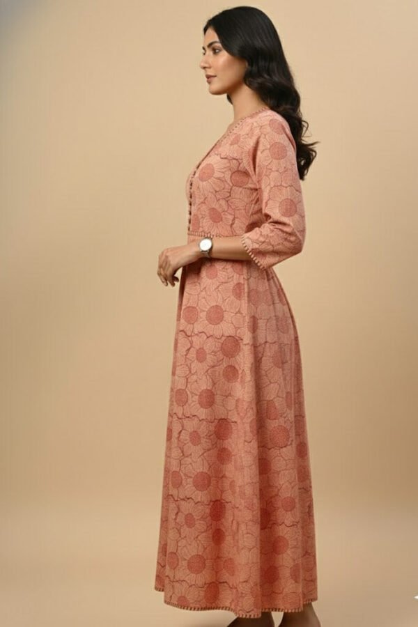 Sanaa Pure Cotton Handblocked Printed Dress