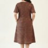Rei Linen Ajrakh Printed Dress