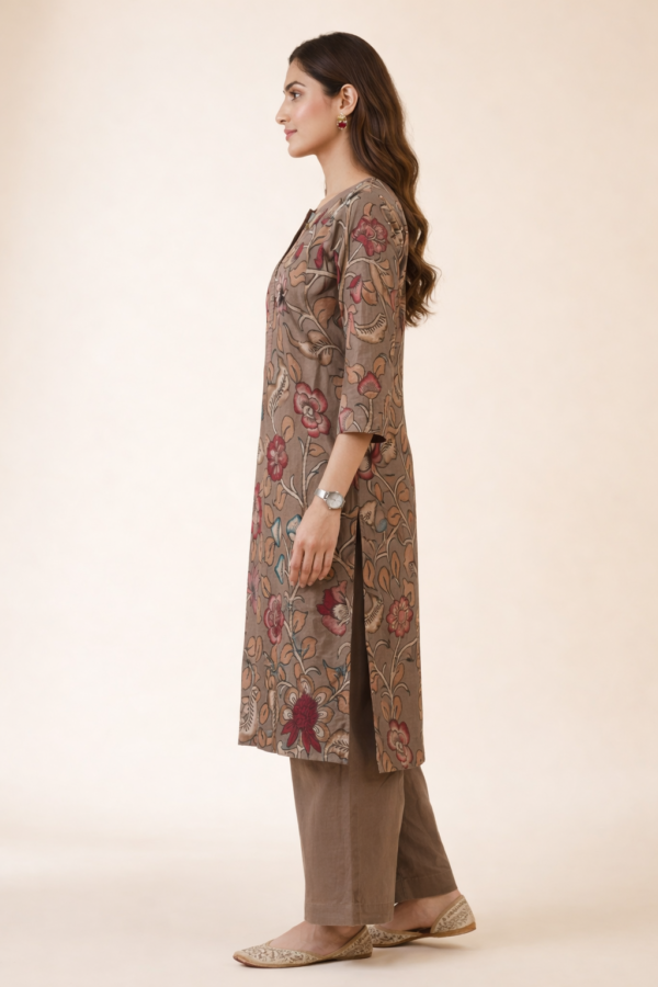 Sakura Kalamkari Nellore Silk Kurta Set II