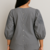 Cora Grey Cotton Poplin Co-ord Set