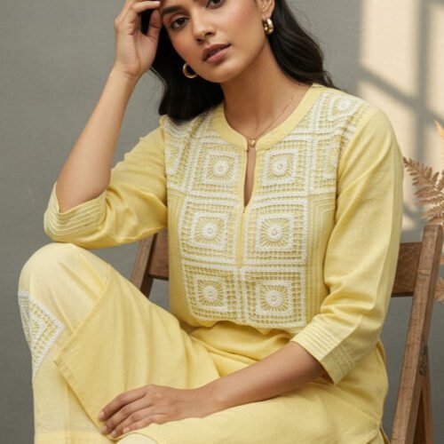 Kiana Linen Lace Co-ord Set