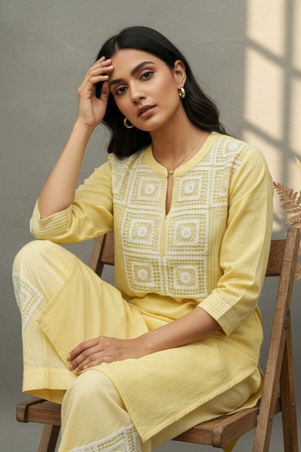 Kiana Linen Lace Co-ord Set