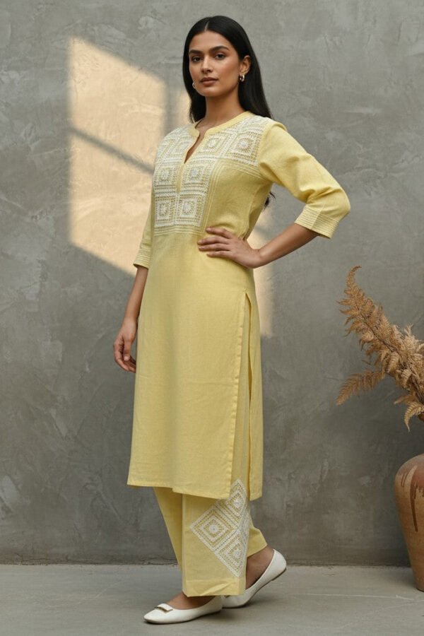Kiana Linen Lace Co-ord Set