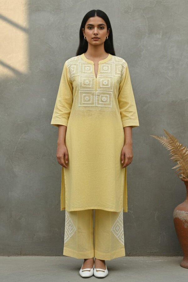 Kiana Linen Lace Co-ord Set