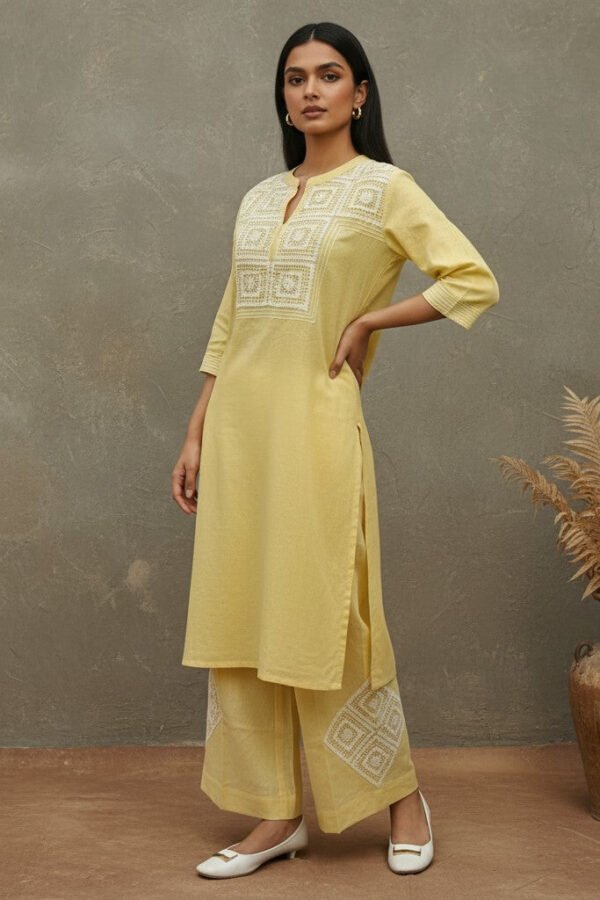 Kiana Linen Lace Co-ord Set
