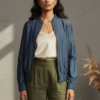Zia Tencel Hand Embroidery Bomber Jacket II