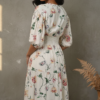 Ananya Cambric Cotton Floral Midi Dress