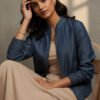 Zia Tencel Hand Embroidery Bomber Jacket II