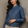 Zia Tencel Hand Embroidery Bomber Jacket II