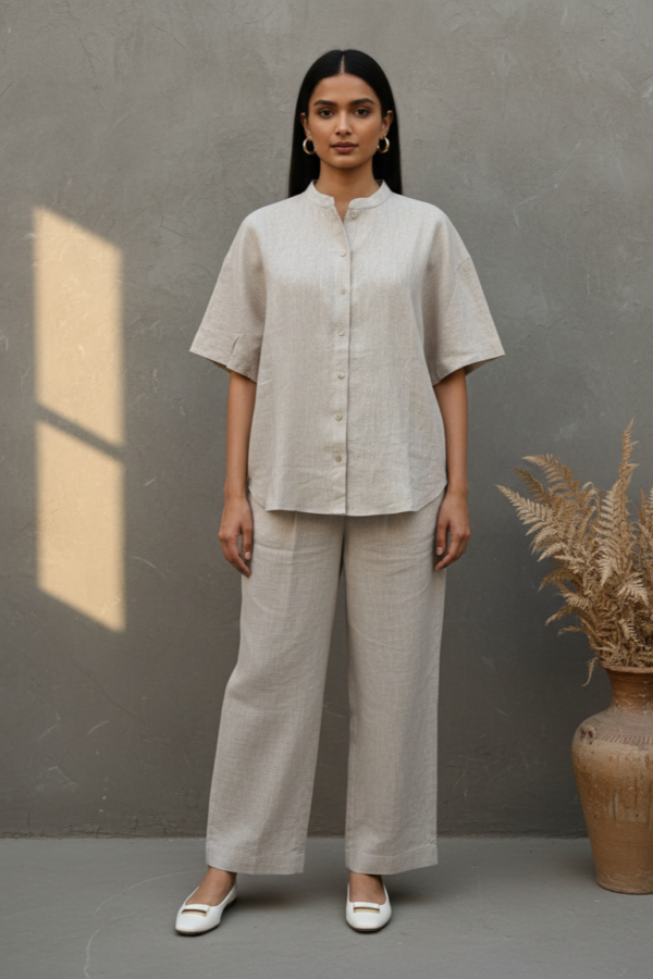 Mia Linen Striped Co-ord Set