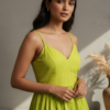 Disha Cotton Poplin Asymmetric Layered Dress