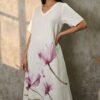 Avani Linen Floral Maxi Dress