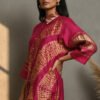 Kavya Modal Silk Shibori Shirt Dress
