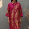 Kavya Modal Silk Shibori Shirt Dress