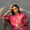 Kavya Modal Silk Shibori Shirt Dress