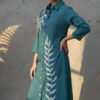 Saisha Slub Cotton Embroidered Dress