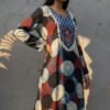Zoya Modal Silk Ajrakh Maxi Dress
