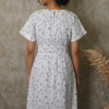 Ehsaas Cotton Poplin Embroidered Midi Dress