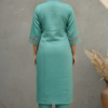 Anushka Turquoise Chanderi Silk Brocade Co-ord Set
