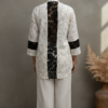 Isha Cream Linen Lace Co-ord Set