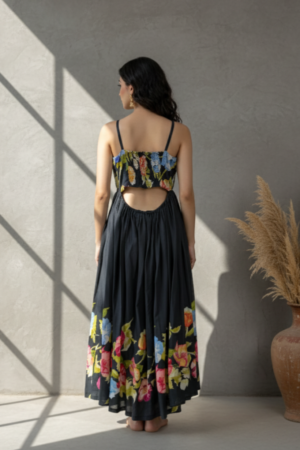 Baani Mul Cotton Floral Spaghetti Sundress