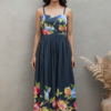 Baani Mul Cotton Floral Spaghetti Sundress