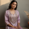 Trisha Chanderi Tissue Brocade Kurta Set