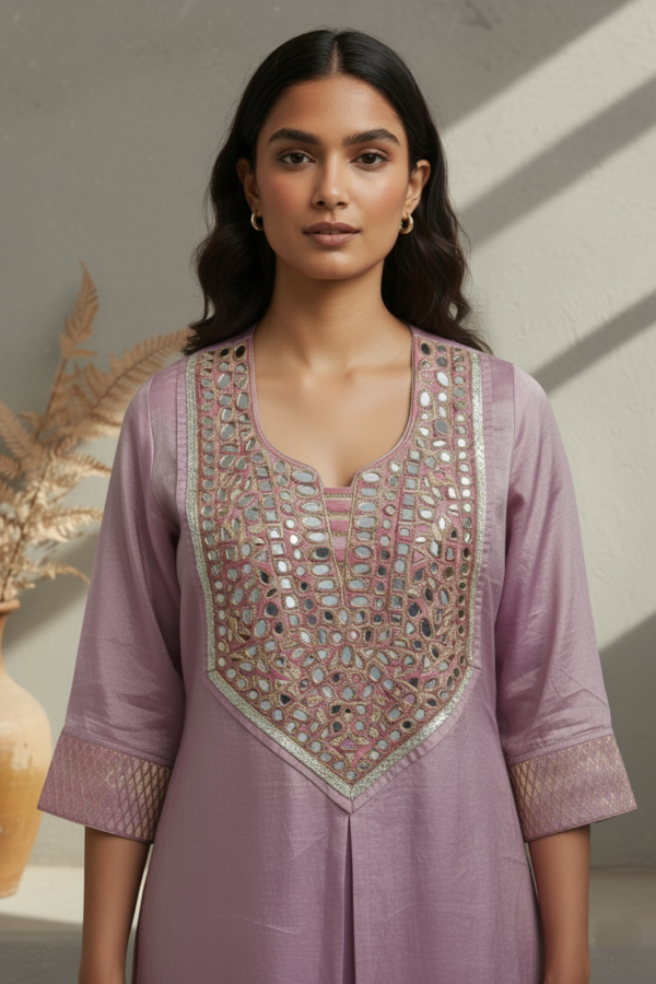 Trisha Chanderi Tissue Brocade Kurta Set