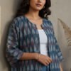 Tanya Ikkat Kimono Open Jacket III