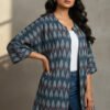 Tanya Ikkat Kimono Open Jacket III