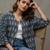 Tanya Ikkat Kimono Open Jacket III
