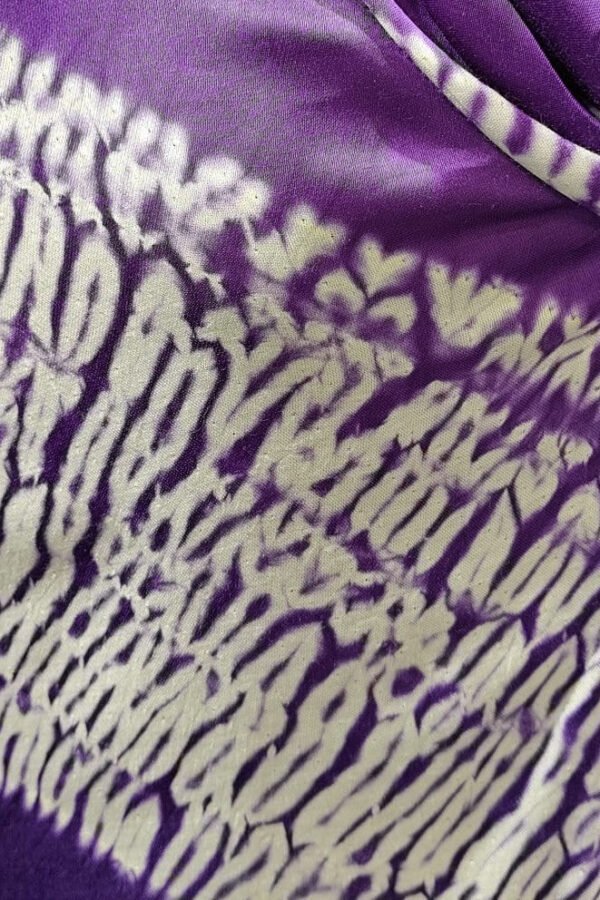 Aarohi Modal Silk Shibori Asymmetric Kaftan