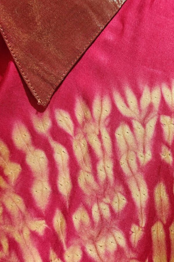 Kavya Modal Silk Shibori Shirt Dress