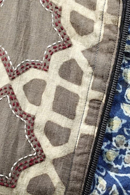 Misha Ajrakh Reversible Bomber Jacket