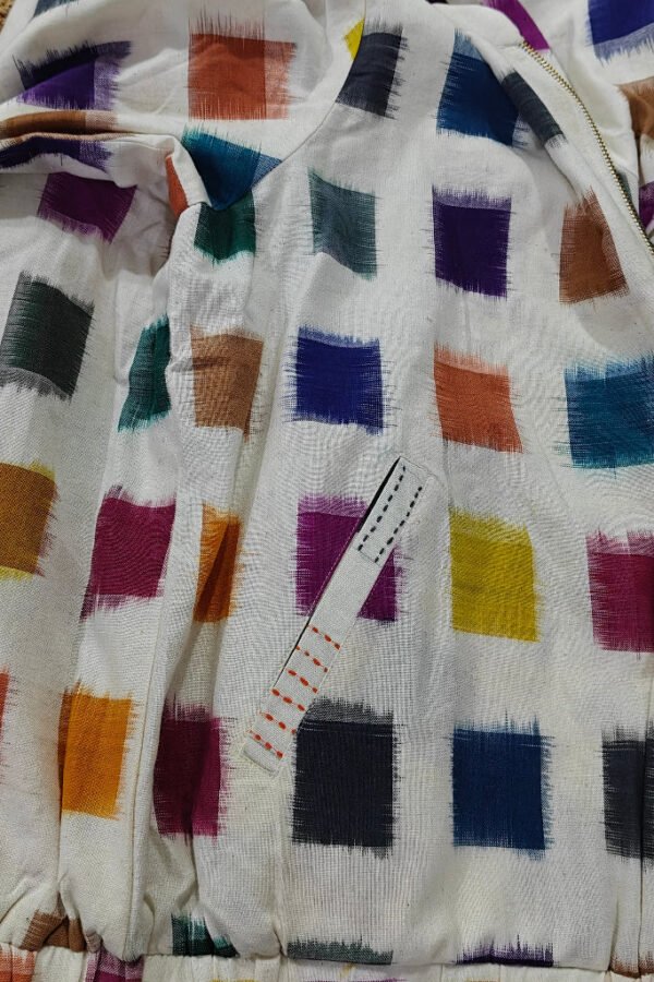 Misha Double Ikat Reversible Bomber Jacket