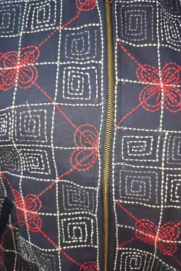 Mira Kantha Bomber Jacket – Geometric VI