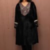 Adira Ajrakh Velvet Co-ord Set – Geometric Floral