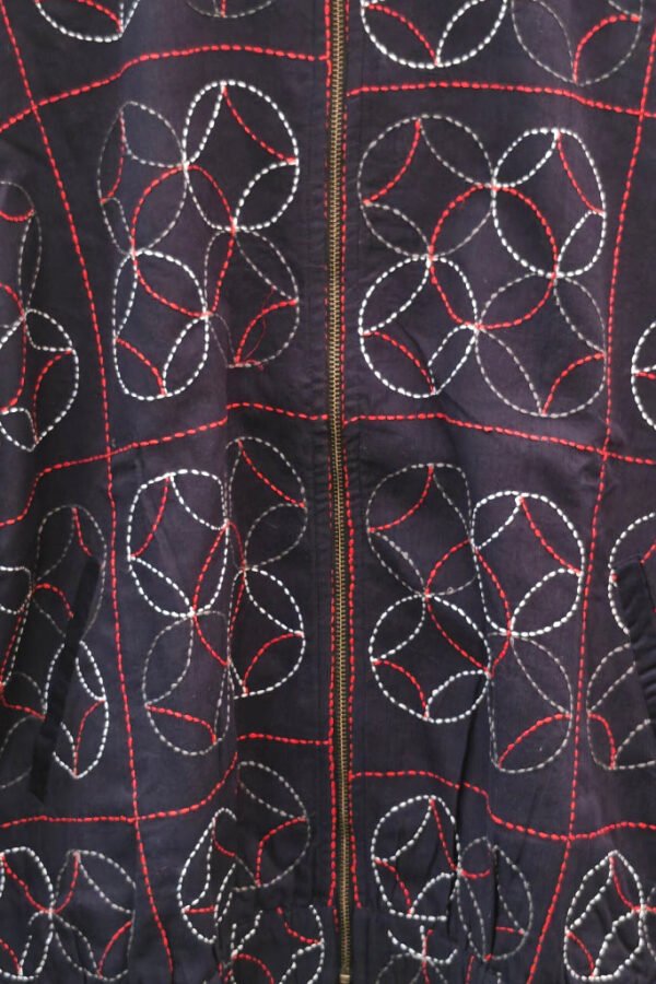Mira Kantha Bomber Jacket – Geometric V