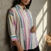 Reiko Cotton Poplin Striped Oversized Shirt