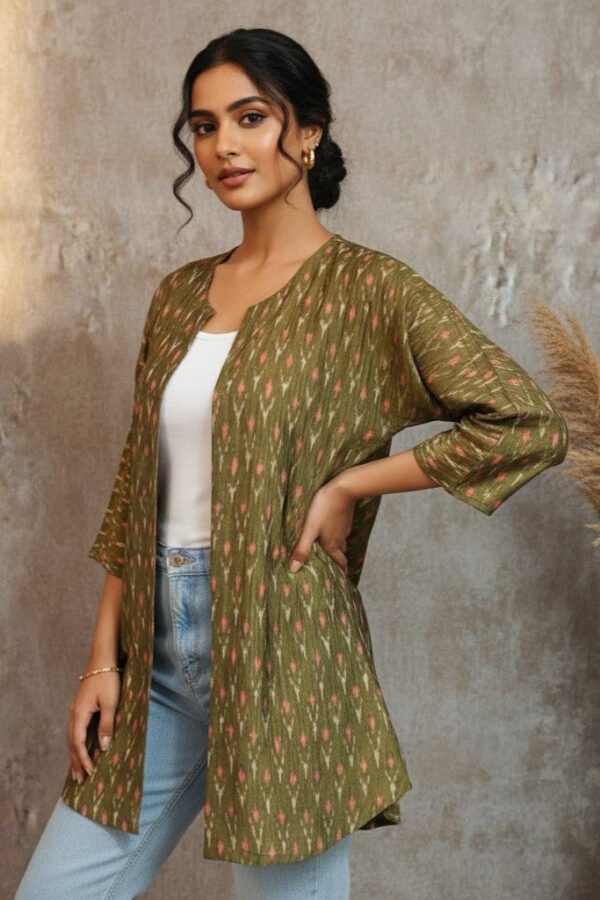 Tanya Ikkat Kimono Open Jacket II