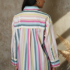 Reiko Cotton Poplin Striped Oversized Shirt