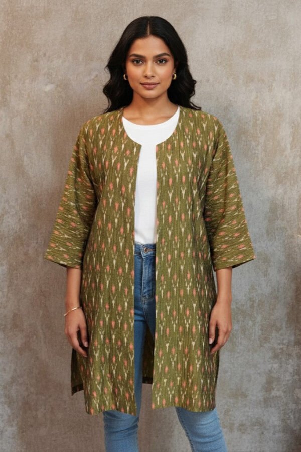 Tanya Ikkat Kimono Open Jacket II