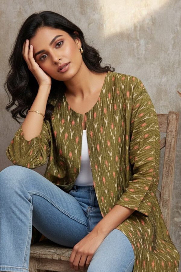 Tanya Ikkat Kimono Open Jacket II