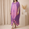 Farah Modal Silk Shibori Cowl Kaftan