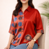Aadhya Mashru Silk Ajrakh Shirt