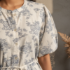 Genelia Mul Cotton Tiered Balloon Sleeve Dress