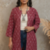 Tanya Ikkat Kimono Open Jacket I