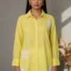 Olivia Cotton Poplin Floral Oversized Shirt