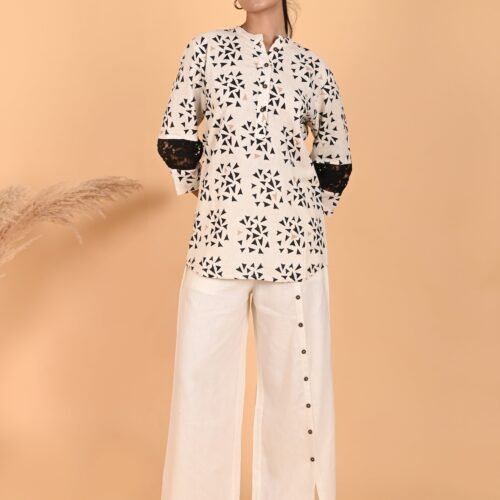 Anisha Linen Lace Co-ord Set